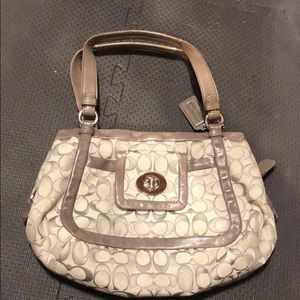Grey coach bag